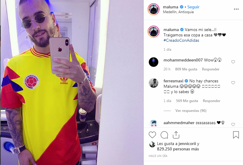 Maluma y su camisa